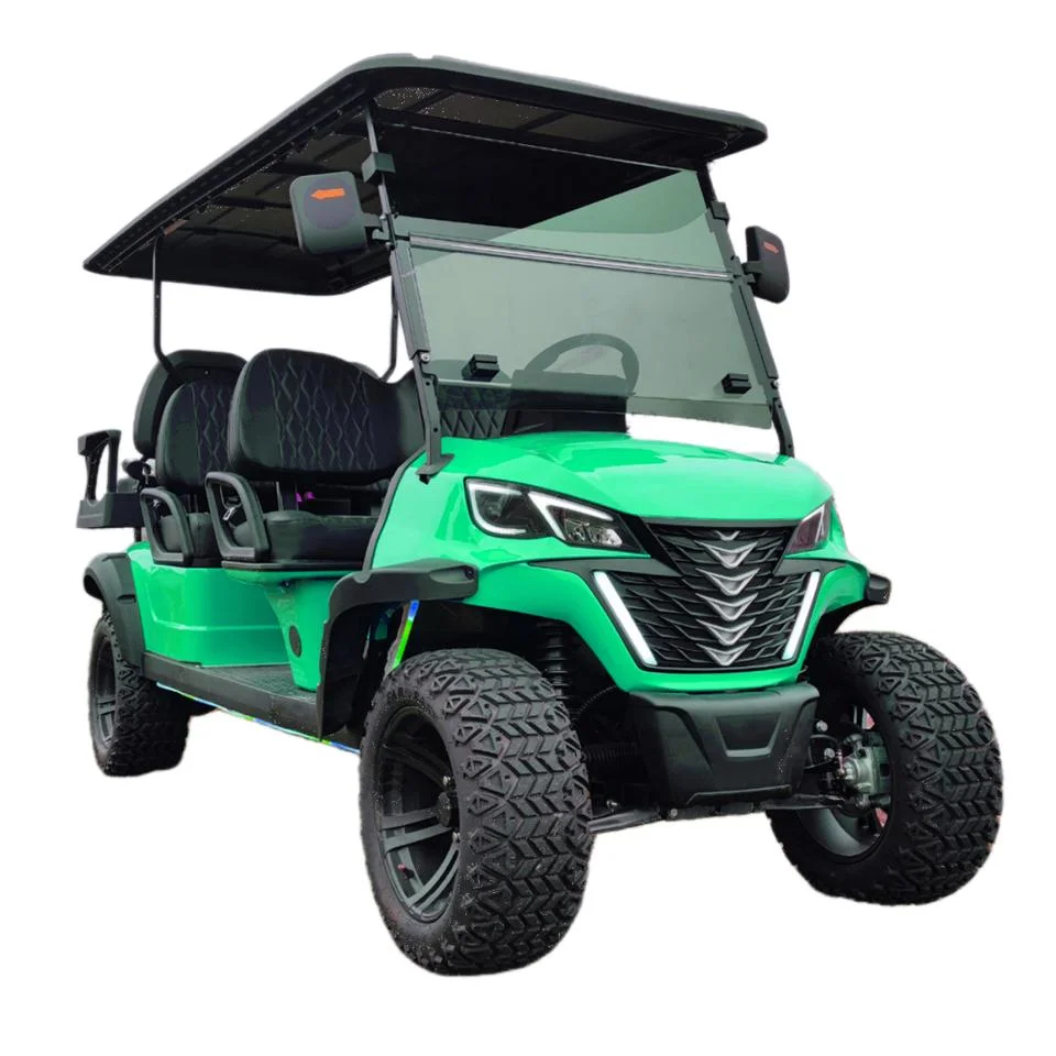 2023 New Model Fast Speed Long Range 6 Seats 72V 7kw Lithium Battery Electric Lifted Buggy off Road Golf Cart