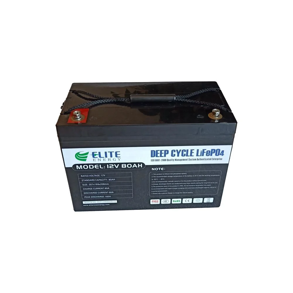 Elite OEM ODM 12V 24V 36V 48V 60V 72V LiFePO4 Battery Pack 12V 80ah Li-ion Lithium Battery