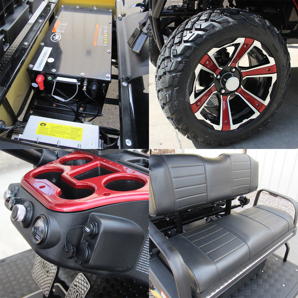 Hdk 2+2 Seaters Mini Electric Golf Cart for off-Road