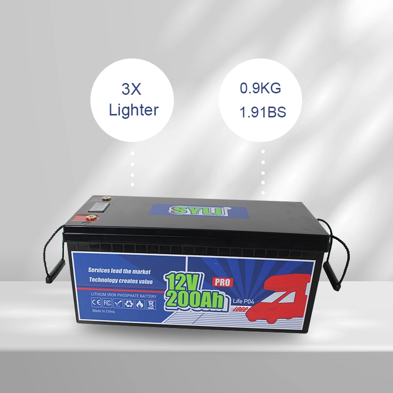 12V LiFePO4 Battery 200ah Lithium Iron Battery 5120wh for Trolling Motor Medical