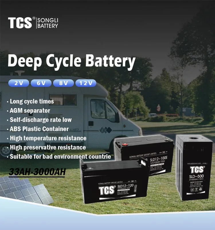 Tcs Custom Logo SL12-65 Solar AGM Deep Cycle Gel 12V 65ah 20hr Dry UPS Sealed Lead Acid Battery Price for Medical Equipment