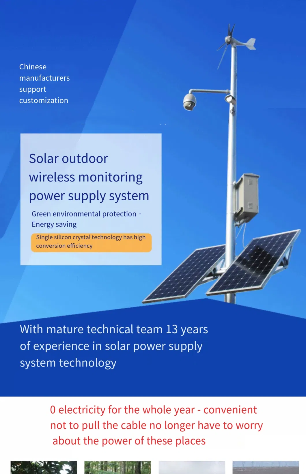 Photovoltaic Panel off-Grid Energy Efficiency Solution