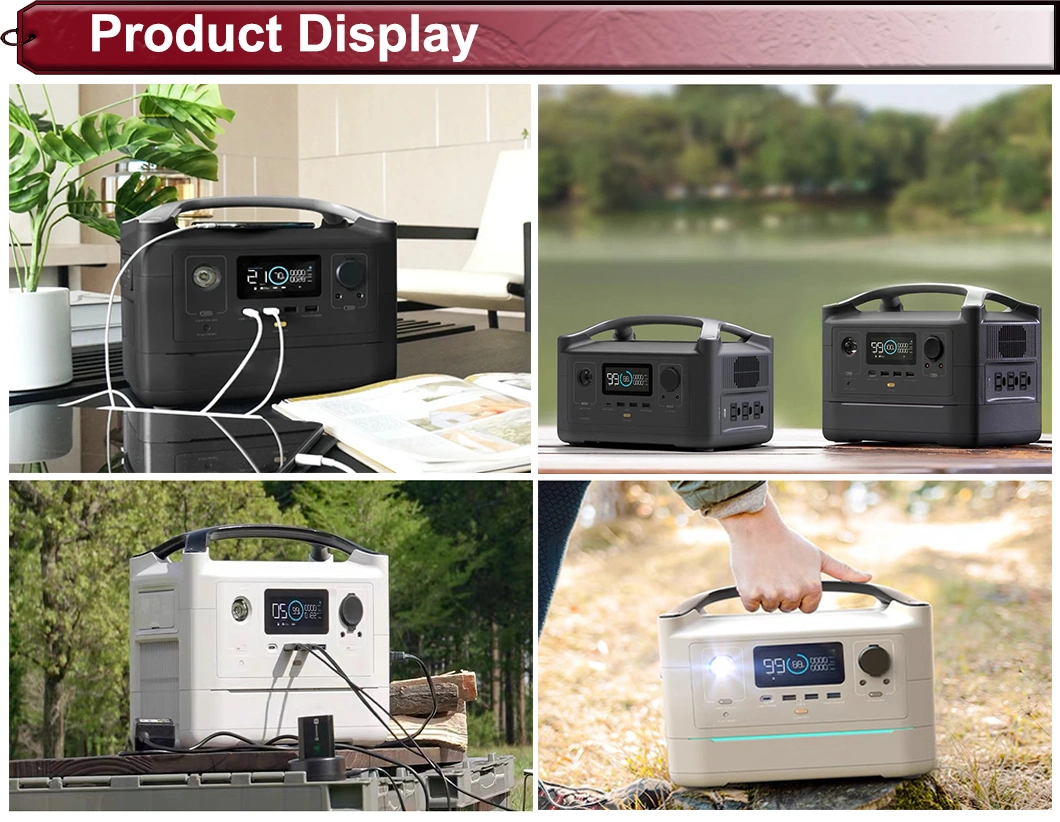 Home Energy Storage Solution Lithium Battery Provider Camping Solar Portable Power Station