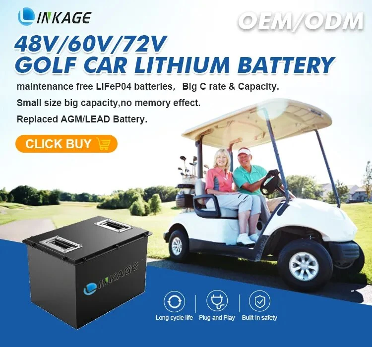 12V 150ah 48 Volt 60ah 160ah 200ah 72V 72 Volt 126ah Set Electric Li Lithium Golf Carts Batteries Packs