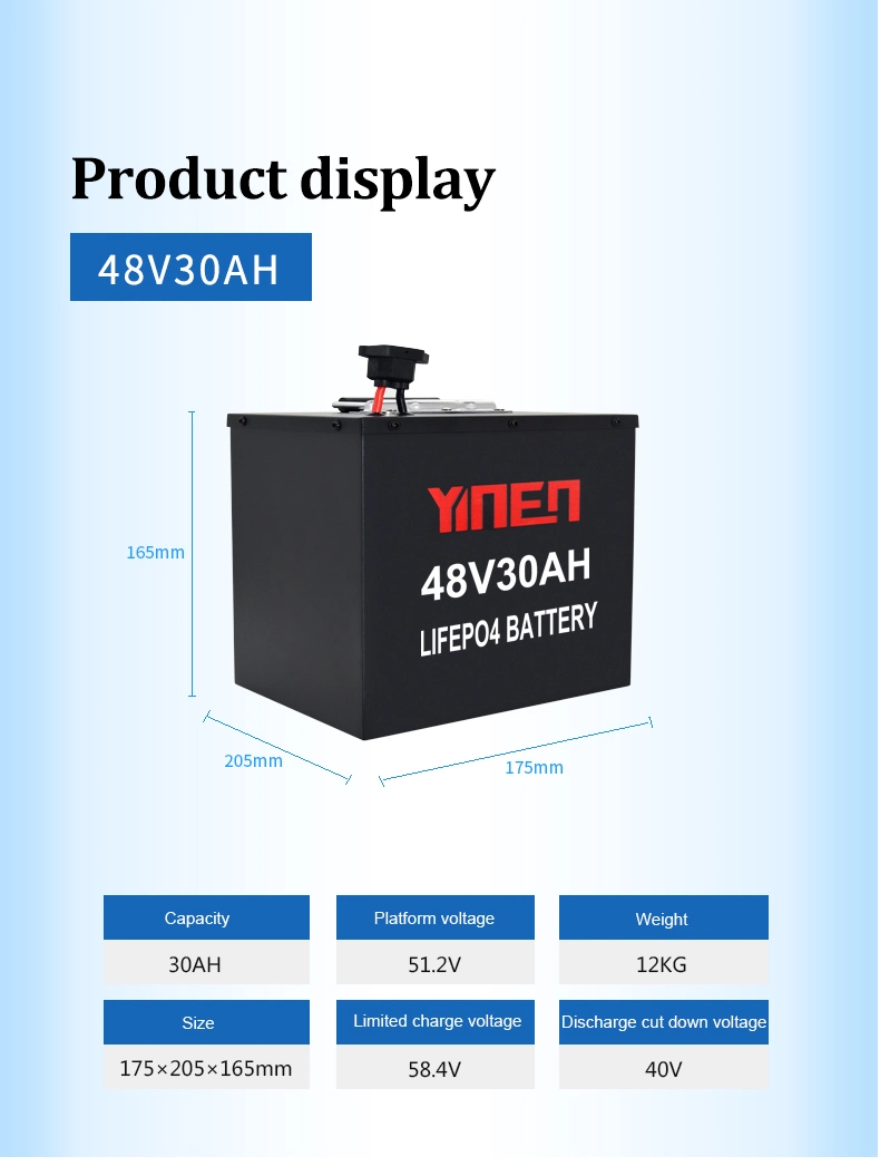 30AH 50AH 72V Lithium Lifepo4 Battery