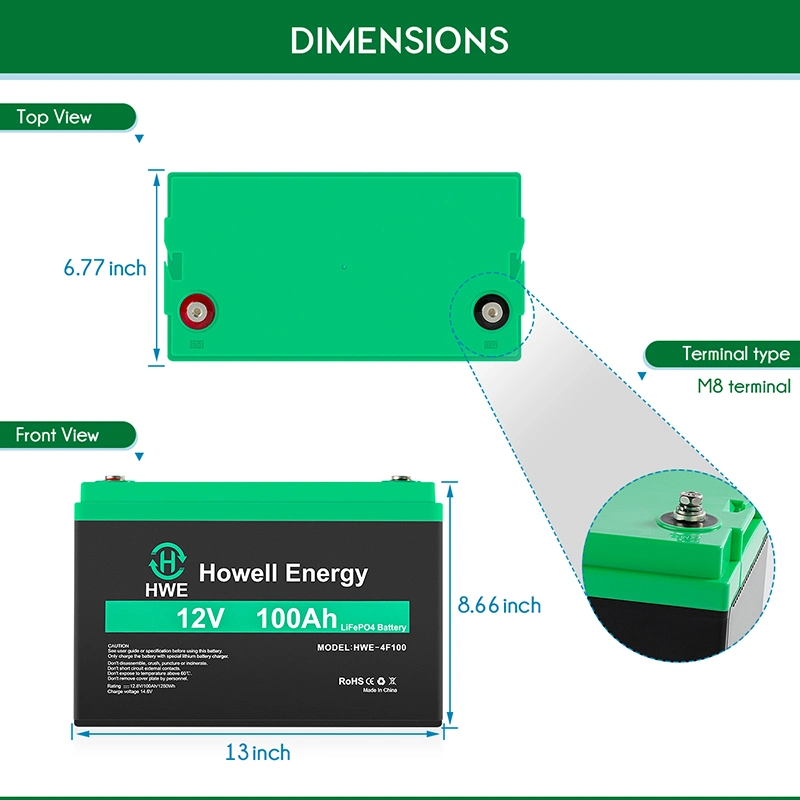 High Quality Lithium Battery 12V 100ah LiFePO4 Battery