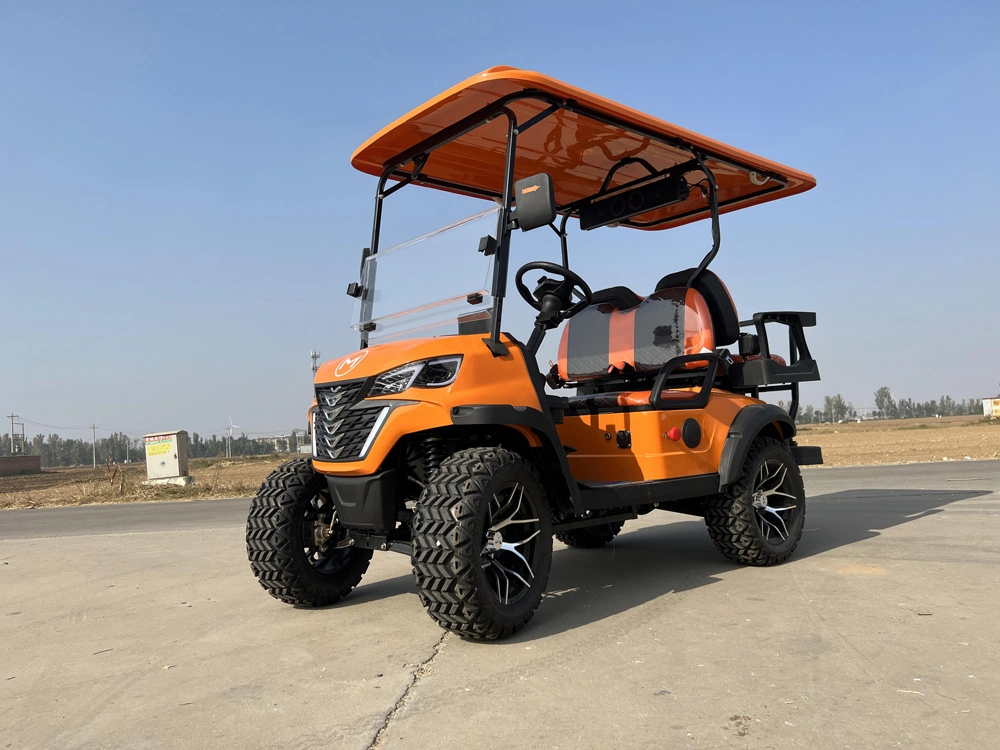 2024 Brand Design 4+2 Seat Sightseeing Bus Club Cart Electric Lithium Battery Golf Buggy Hunting Cart with DOT