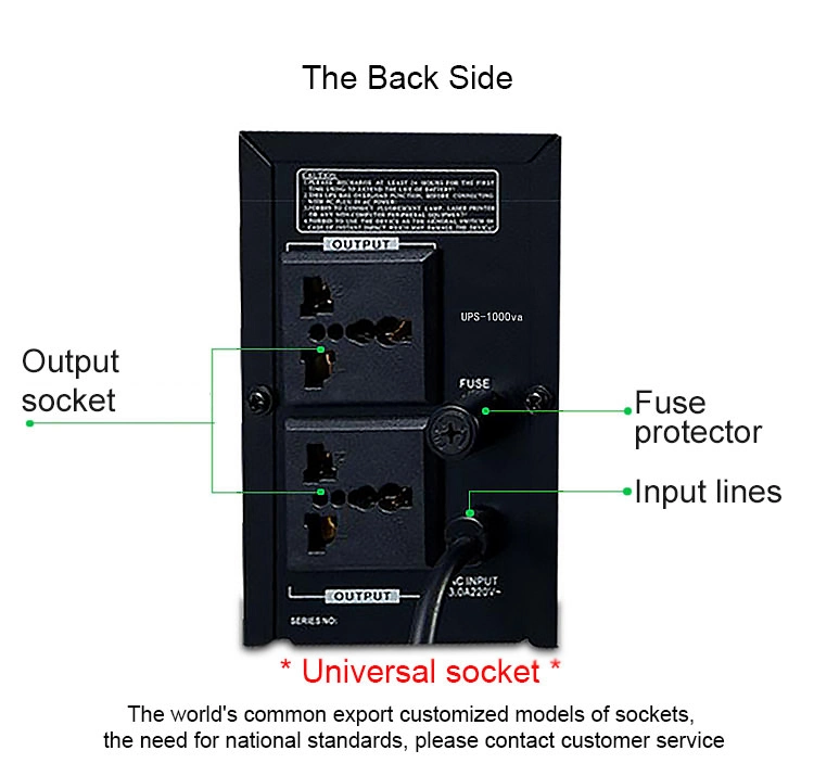 Shanpu UPS Uninterruptible Power Supply Computer Power Outage 220V Standby Stable Delay 800va 480W