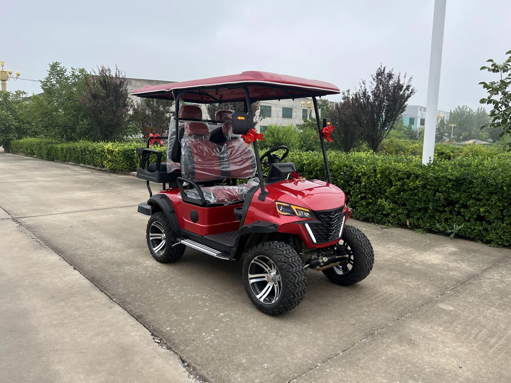 48/72V Exclusive Style Modern Fashion 2023 Brand New Design 4 Seat Sightseeing Bus Club Cart Electric Lithium Battery Golf Cart