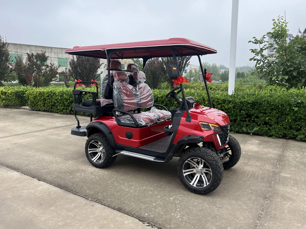 48/72V Exclusive Style Modern Fashion 2023 Brand New Design 4 Seat Sightseeing Bus Club Cart Electric Lithium Battery Golf Cart