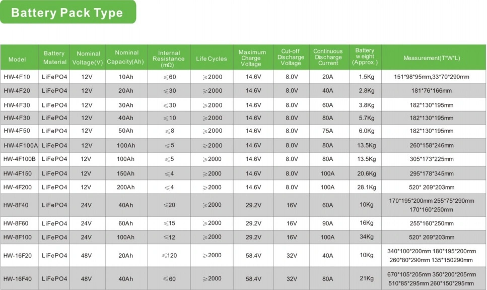 High Quality Lithium Battery 12V 100ah LiFePO4 Battery