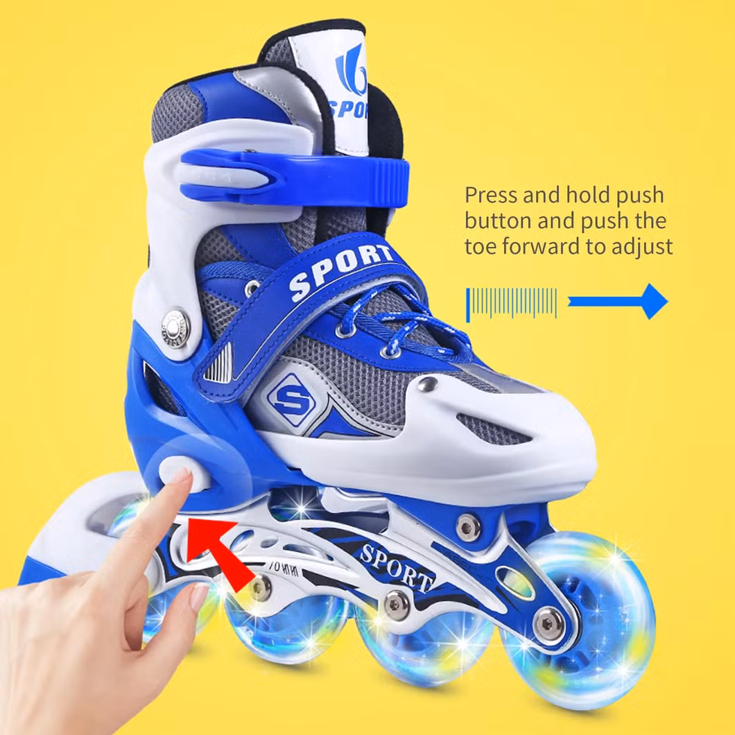Adjustable Promote Cheap Children Sports Roller Skates Shoes Customized Wholesale Inline Design Roller Skates