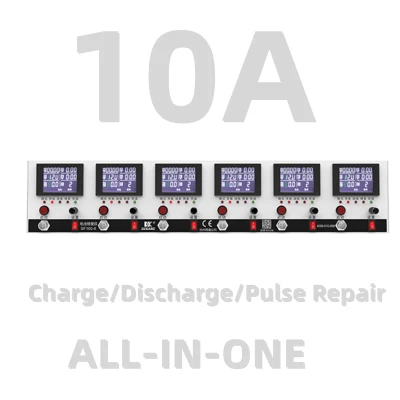 6-Channel VRLA/AGM/Gel Lead Acid Battery Charge Discharge Testing and Pulse Reconditioning Battery Capacity Checker Tester