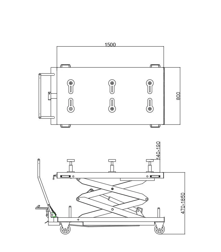 Car Factory Warehouse Use Battery Electric Flat Car Vehicle Repair Equipment Tool