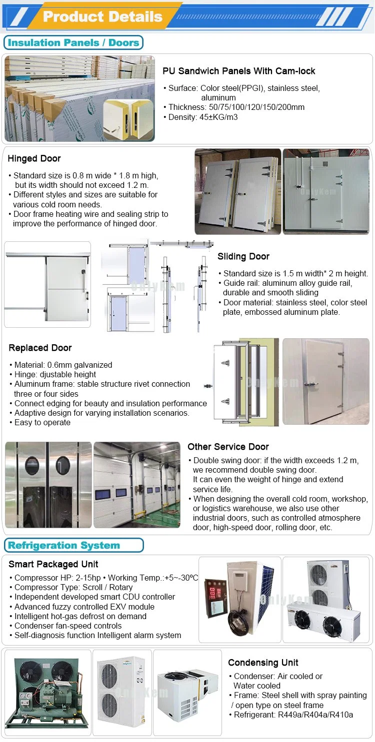 Walk in Industrial Refrigeration Chamber/ Cold Storage/ Cold Room Price