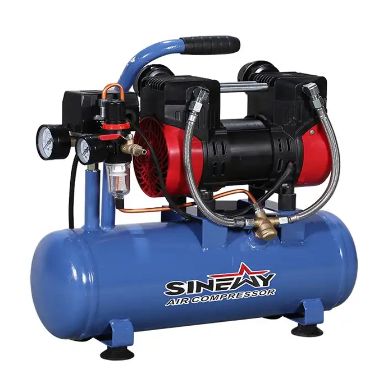 220V 0.88kw Small Heavy Duty Oil-Free Dental Equipment Silent Air Compressor