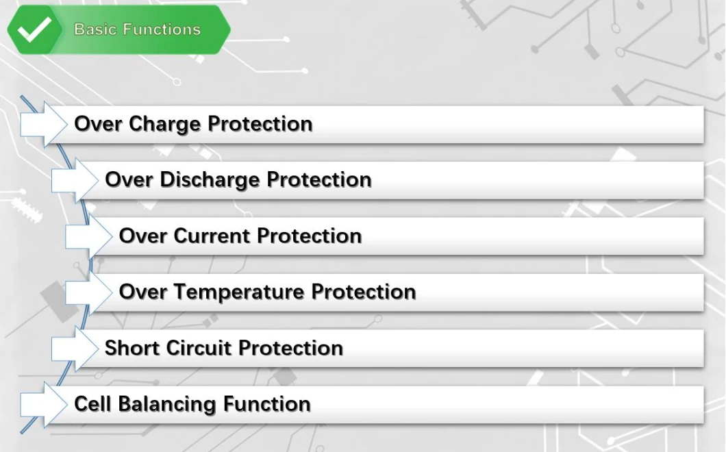 Smartec Battery Management System Manufacturer 4s RoHS BMS Bq4050 Bq40z50 with Battery Monitor Function RS232 Uart Communication for Lead Acid&amp; Lithium Battery