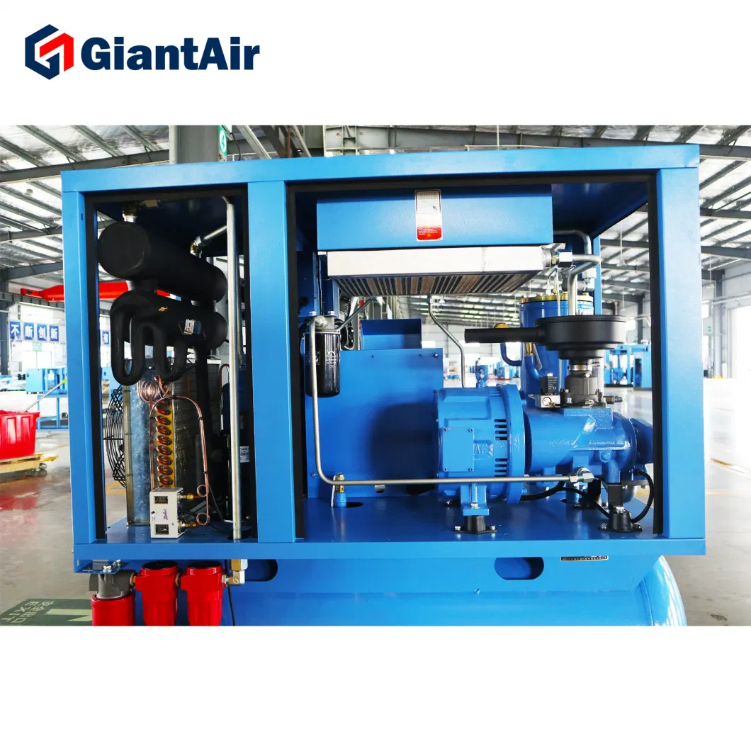 China Outstanding Low Pressure Industrial Electric Small Silent Rotary Screw Air Compressor 7.5kw 10HP Price on Sale