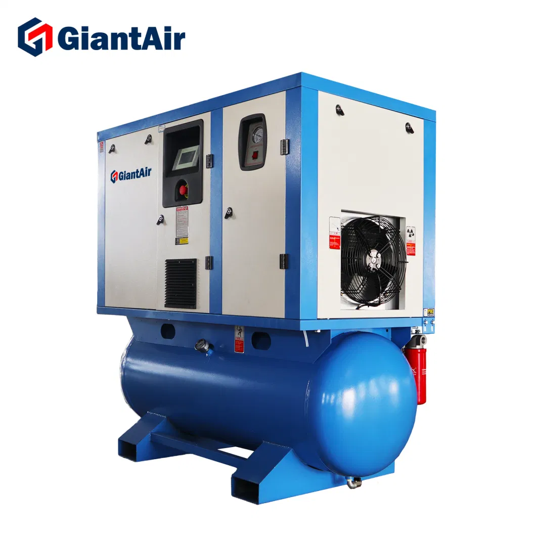 China Outstanding Low Pressure Industrial Electric Small Silent Rotary Screw Air Compressor 7.5kw 10HP Price on Sale