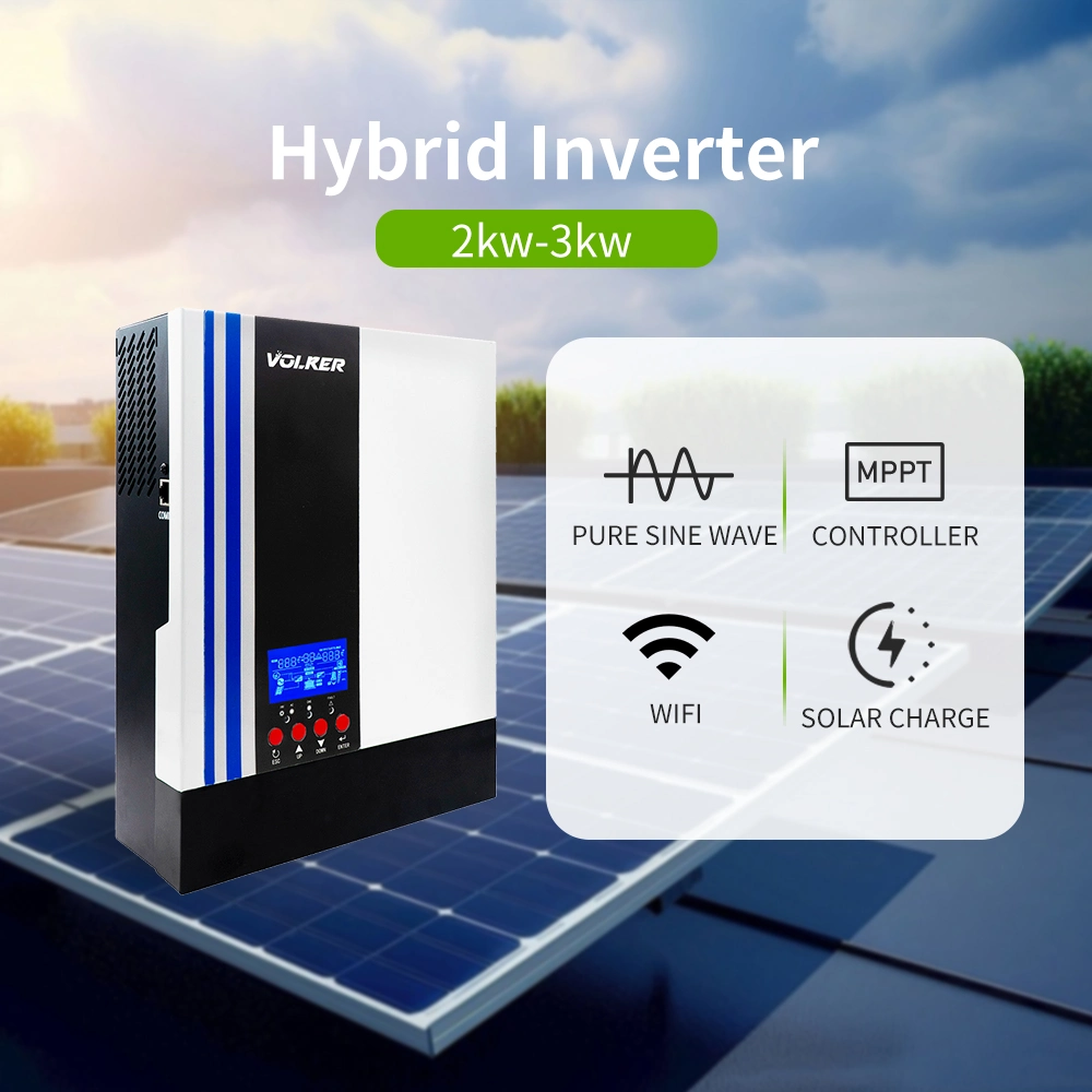 Volker Hybrid Inverter 3200W 3.2kw Customizable Compatible with Lithium Battery and Lead -Acid Battery with Built-in Anti-Dust Kit for Harsh Environment 24VDC