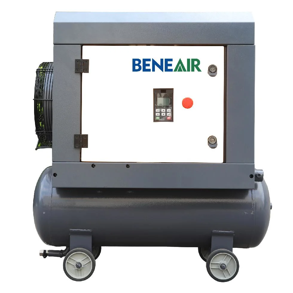 Small Silent 8bar~10bar 3kw 240L/Min Pm VSD Rotary Screw Air Compressor for Sale