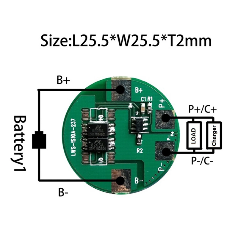 1s 3.7V 5A Li-ion BMS for Electric Bicycle