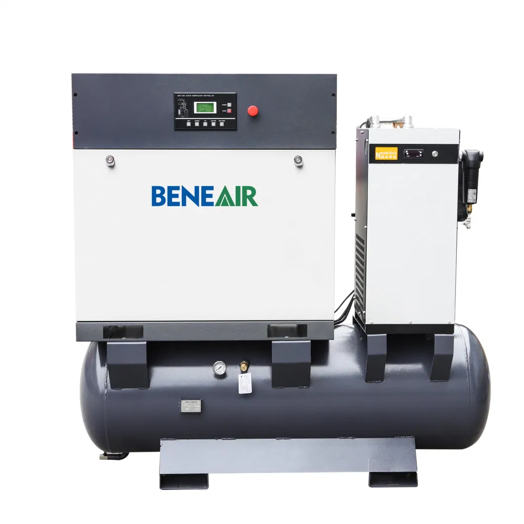 Small Silent 8bar~10bar 3kw 240L/Min Pm VSD Rotary Screw Air Compressor for Sale