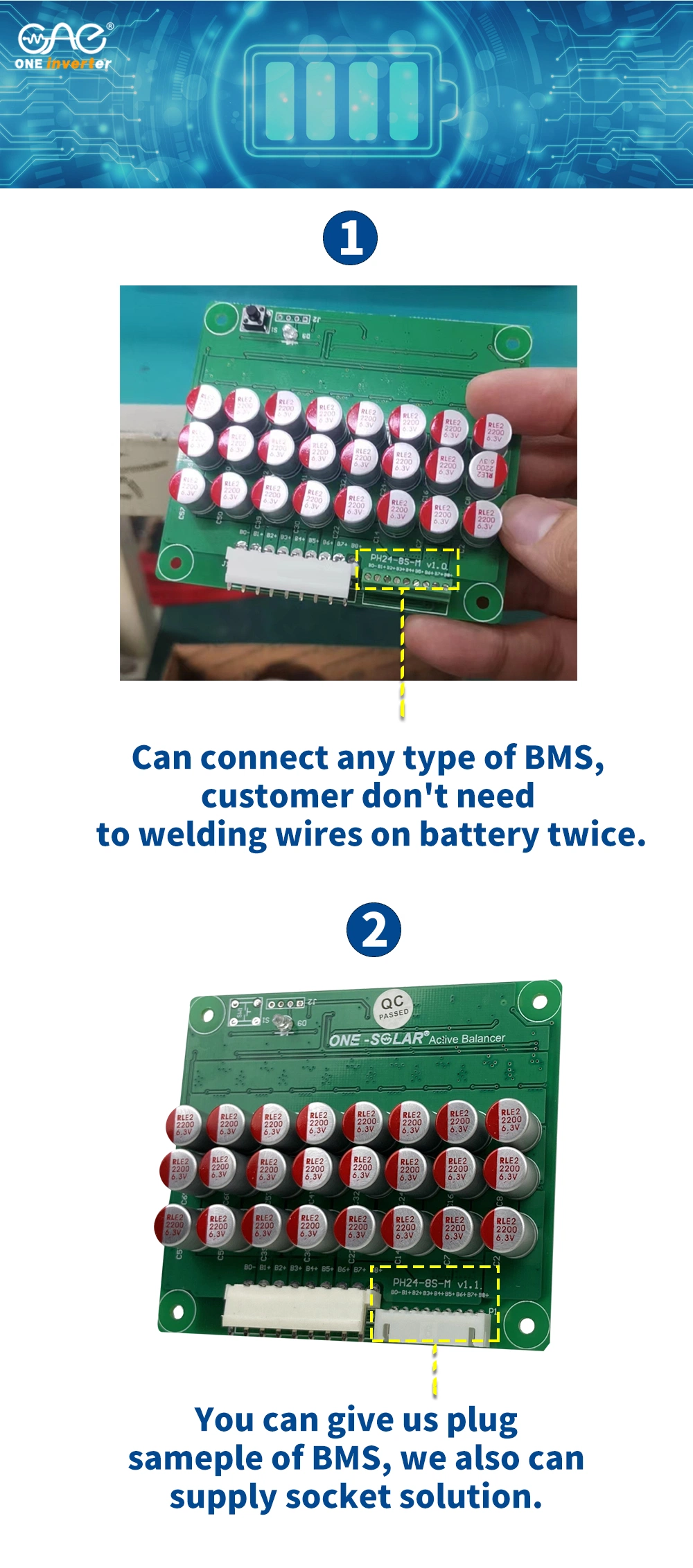 Active Cell Balancing BMS Board 16s 5A Lithium Battery Equalizer Active Balancer