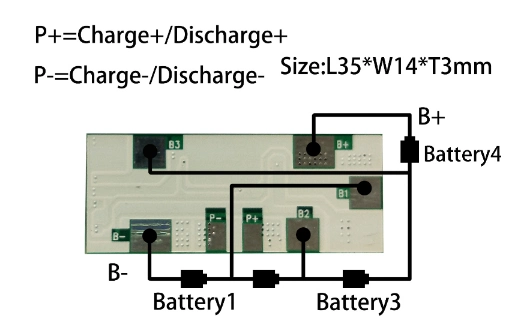 PCB Supplier 3s4s 4A BMS for LiFePO4 /Lithium Battery Pack