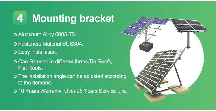 Rooftops Balcony Photovoltaic Complete off Grid 5kw 3kw 1000W 10kw 10 Kw 6kw 15kw Battery Storage Panel Set Energy Hybrid PV Solar Power Systems Price for Home