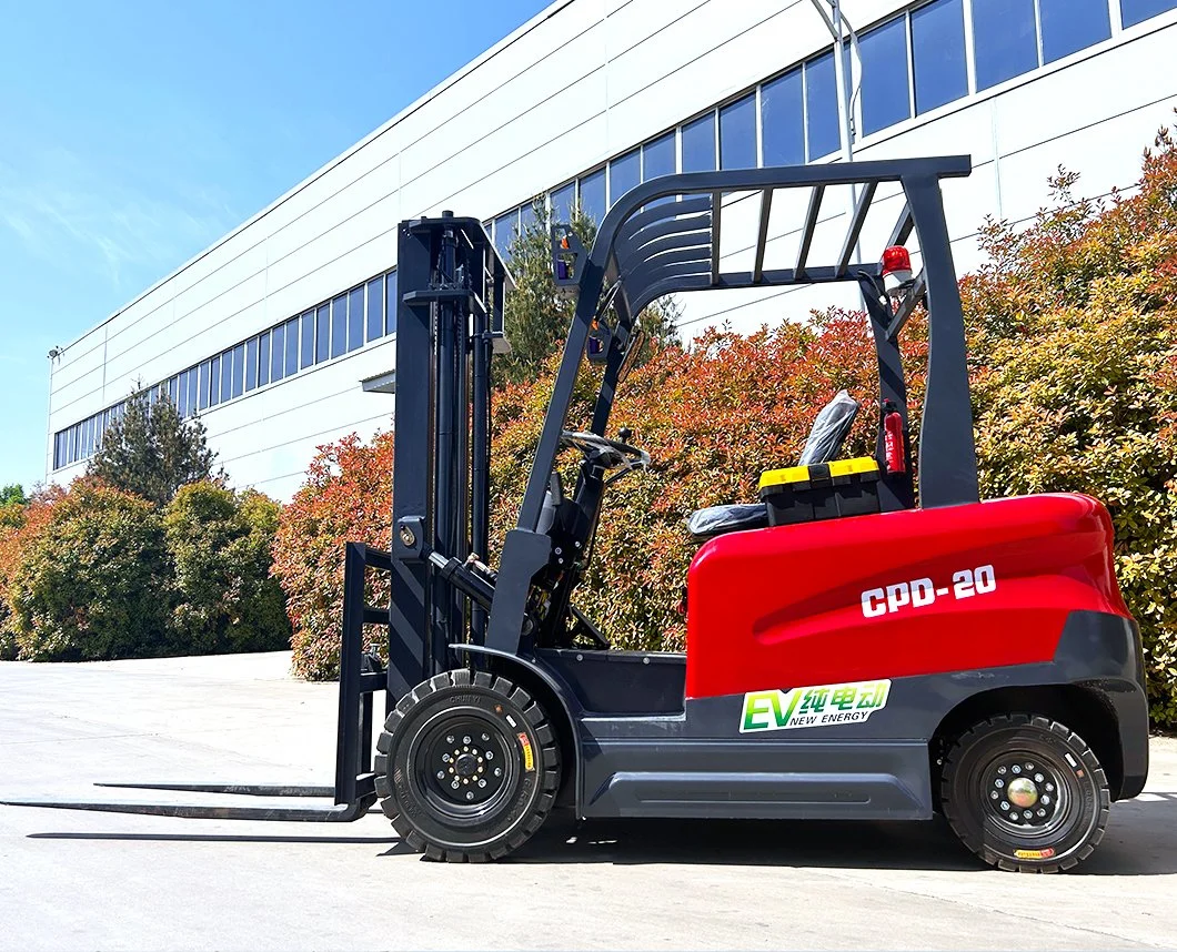 Material Handling Equipment Forklift 2t 3t 4t 5t Capacity Battery Operated 4 Wheel Drive Electric Forklift