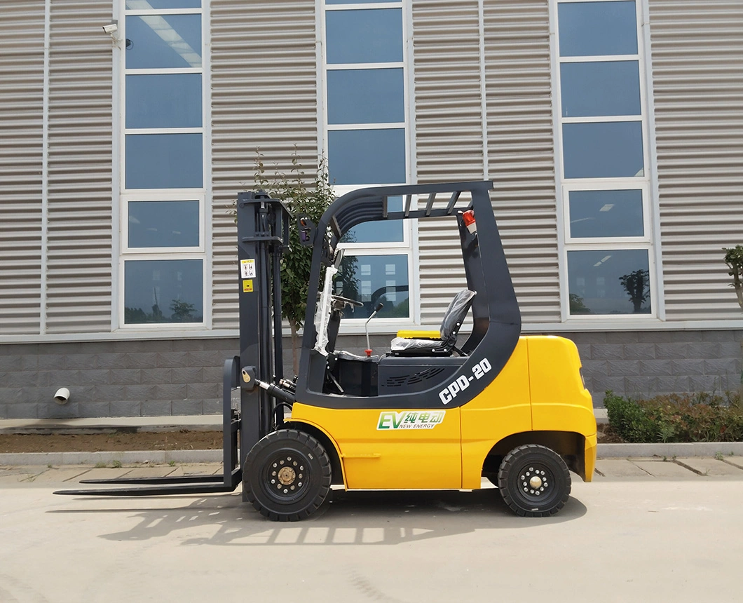 Material Handling Equipment Forklift 2t 3t 4t 5t Capacity Battery Operated 4 Wheel Drive Electric Forklift