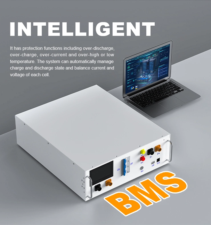 Deye Ess Bos-G Intelligent BMS Battery 100ah 51.2V Home Battery Storage System Container