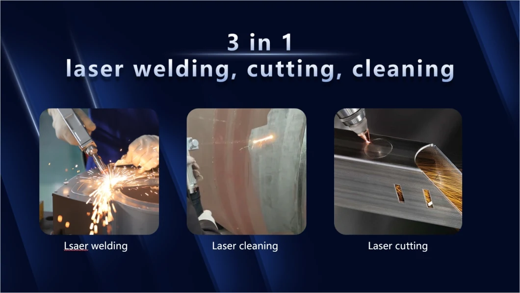 New Type CNC Laser Welder 1500W 2000W 3000W Portable 3 in 1 Handheld Laser Cutting Cleaning Welding