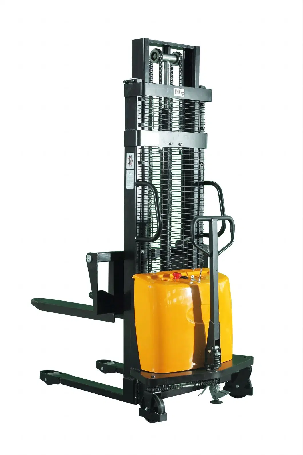 Semi -Electric Auto Pallet Stacker Semi Automatic Forklift Semi-Stacker1t 1.5t 2t Battery Operated Stacker 3m 4m 5m Lift