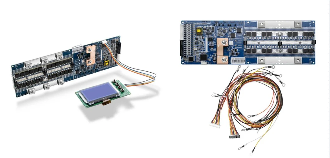 Manufacturers Can Bus RS485 48V 150A 13s 14s Ncm/15s 16s LFP LiFePO4 Battery Smart Management System BMS with LCD Screen