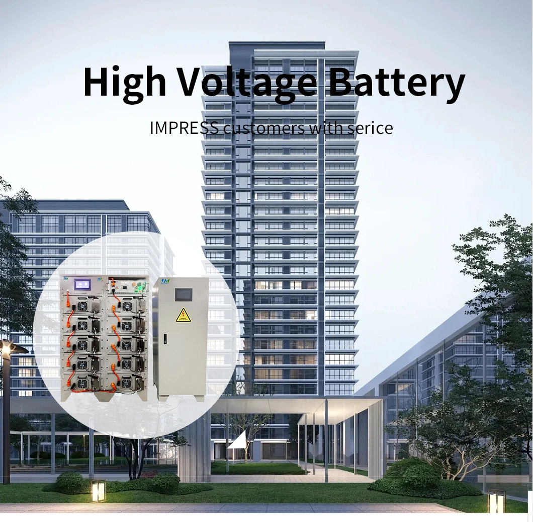 High Voltage Solar Battery Capacity Energy Storage 102kwh 51.2V off Grid on Grid Lithium Commercial Solar Battery