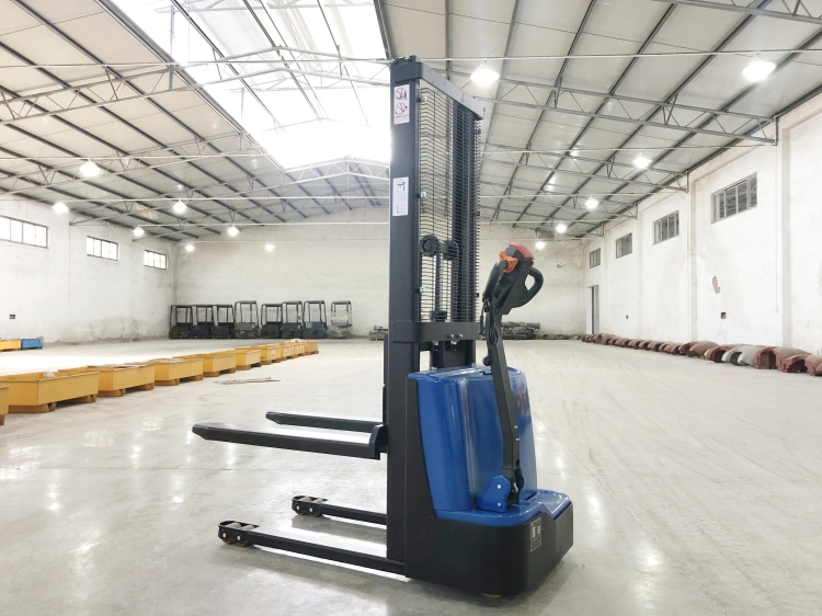 Manufacture Battery 1-2 Ton Tder Electric Forklift Stacker in Stock