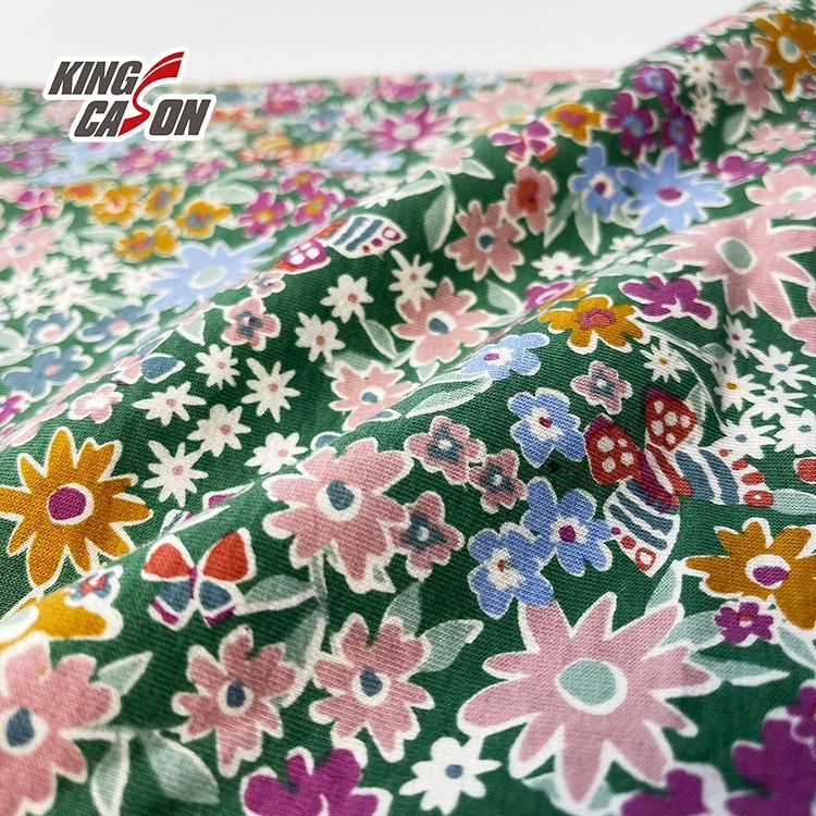 Kingcason Custom Organic 32s 140g Printing Baby Soft Cotton Jersey Fabric Knitted for Cloth Bedding