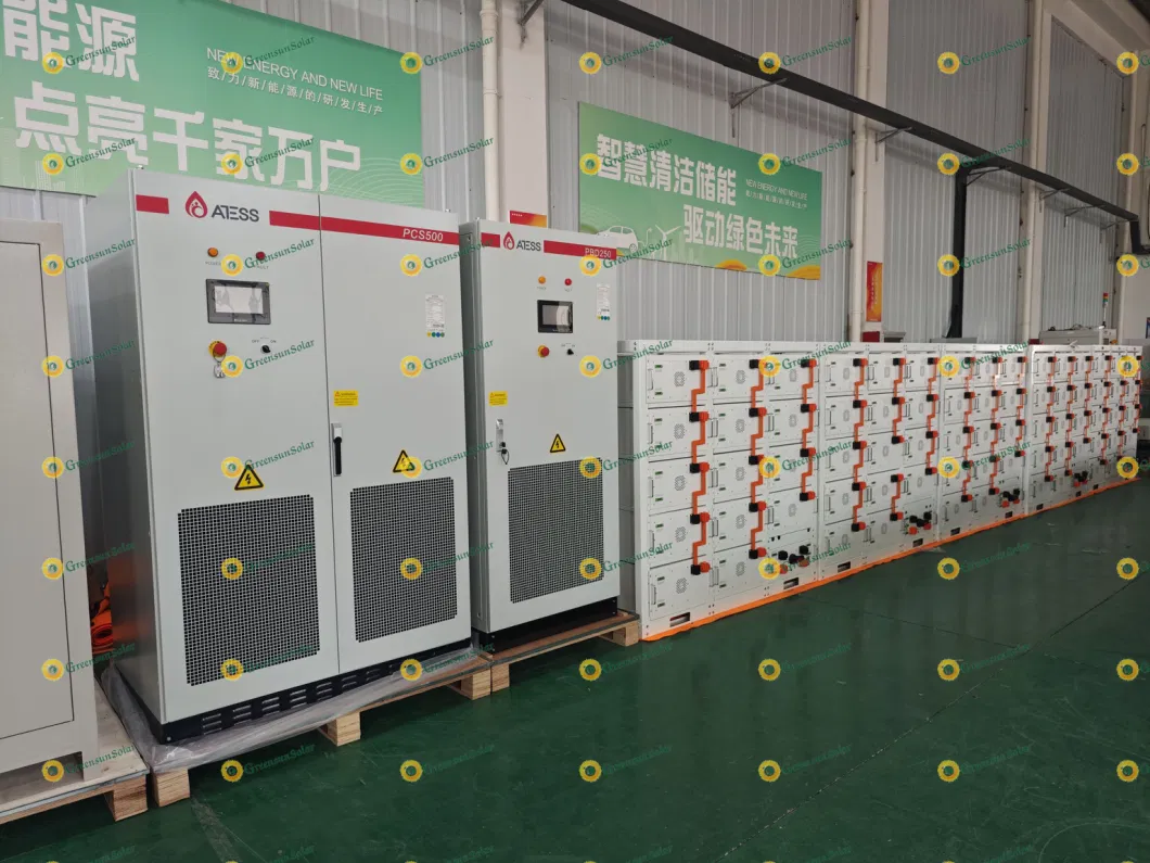 Greensun Solar LiFePO4 Ess MSDS CE 200kw 100kw~2mwh Lithium Energy Storage Battery