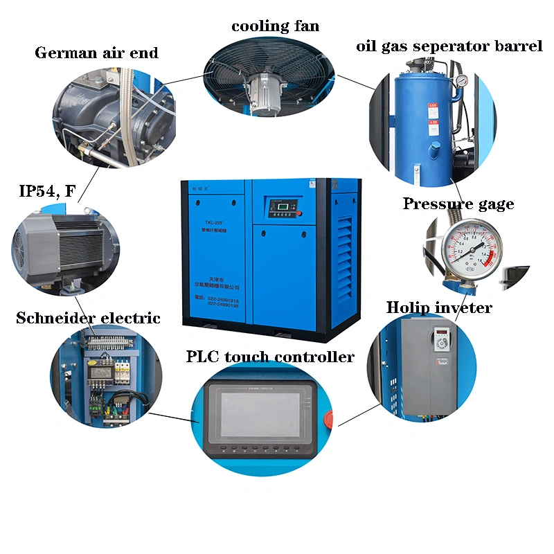 Quiet Small/Mini Screw Air Compressor Machines with Best Price Air Compressor Parts on /for Sale in Walmart Similar to Ingersoll Rand Air Compressor