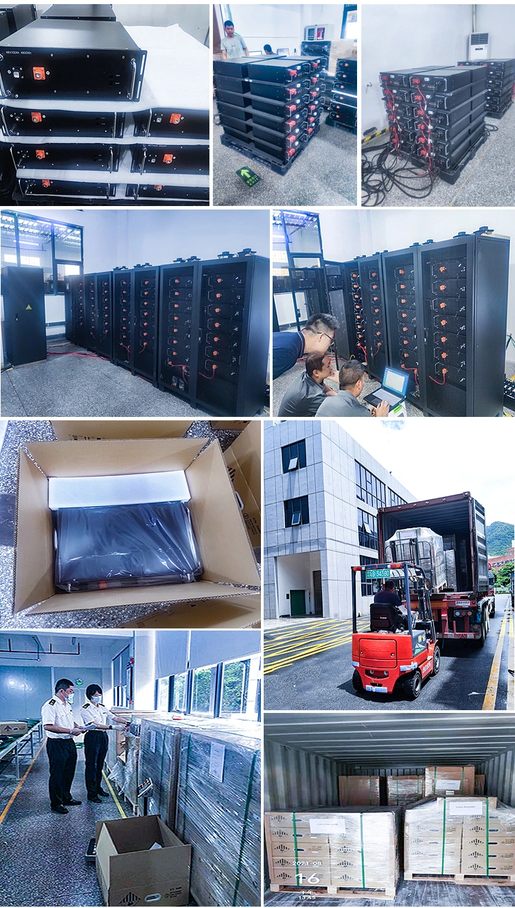 Deep Cycles 5kw 10kw LiFePO4 Batteries 51.2V 48V 300ah 100ah 200ah BMS Lithium Ion Energy Storage Solar Battery Packs