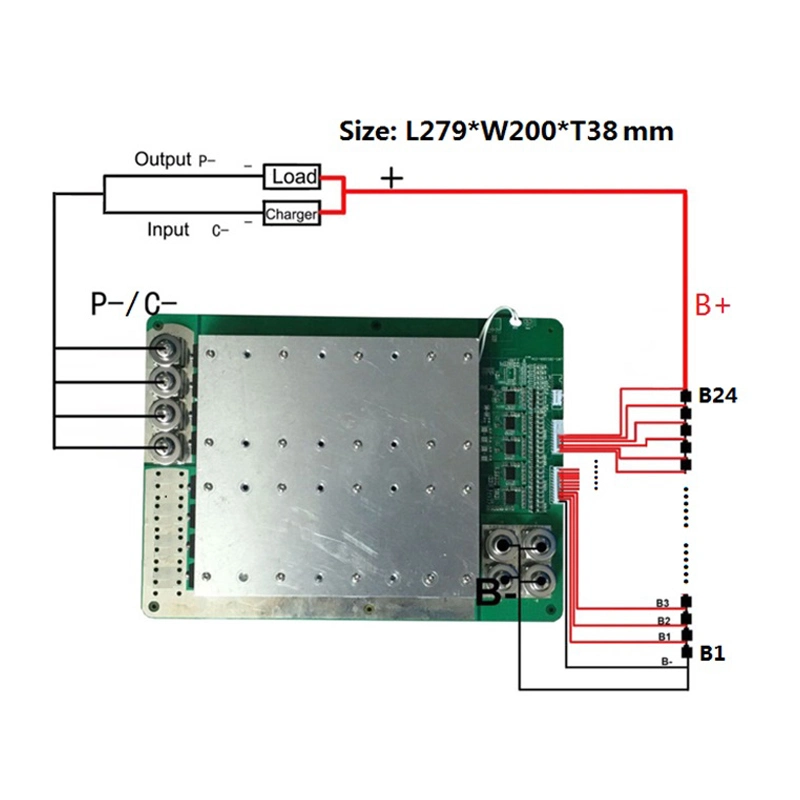 Lws 4s-35s BMS 100A-350A Lithium Ion 24V/48V/72V/96V Battery Management System Li-ion 32s 120V BMS with Uart Can Bluetooth RS485/RS232