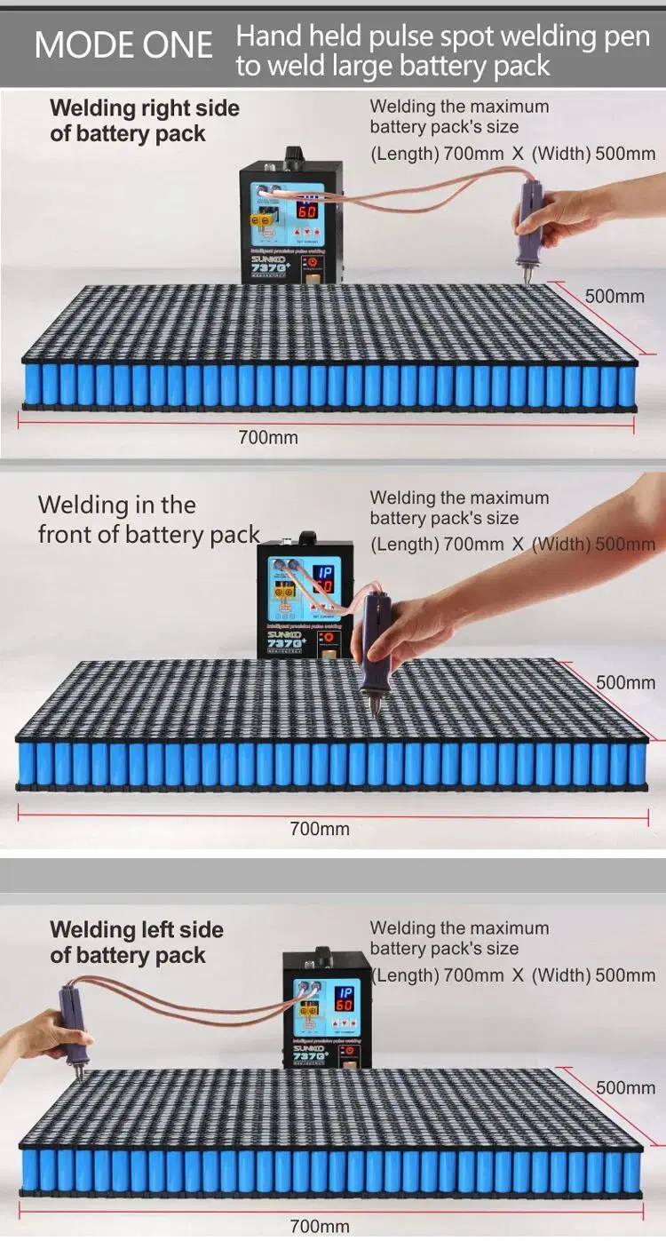 New Arrival Sunkko 737g+ 220V Battery Spot Welder 0.35mm Battery Welding Machine English Panel Battery Spot Welder