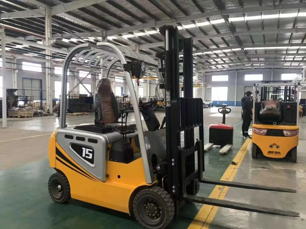 Come From China 1.5 Ton 4-Wheel Electric Forklift with China Controller and Lead-Acid Battery 48V/400ah