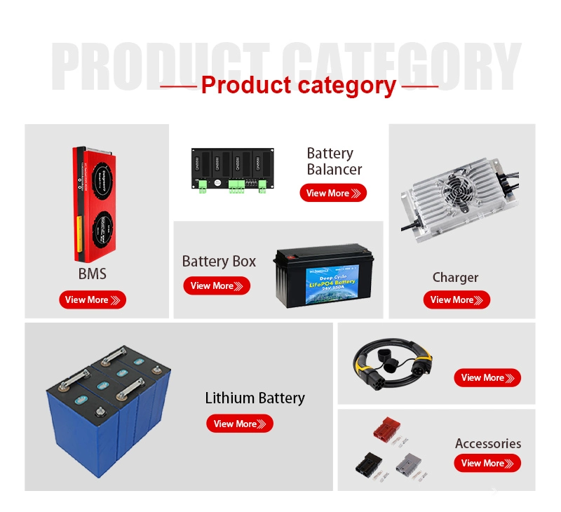 48V 13s 30A 4s 20s Lifpo4 BMS Battery Protection Board Ebike Scooter 100A 150A 200A 250A for Solar Battery Storage