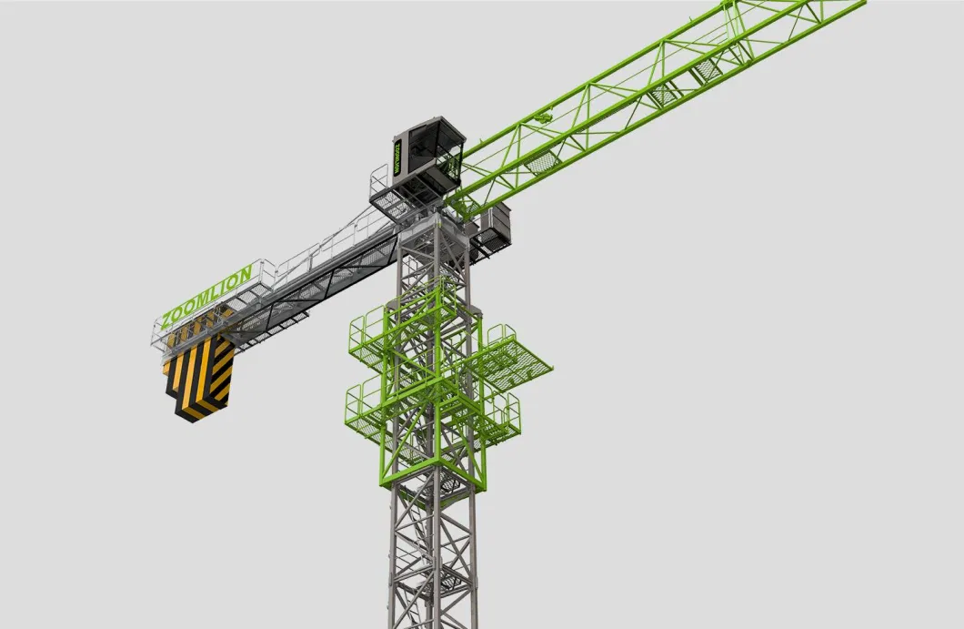 Second-Hand Zoomlion Wa6017-8e Construction Flat Head Tower Crane