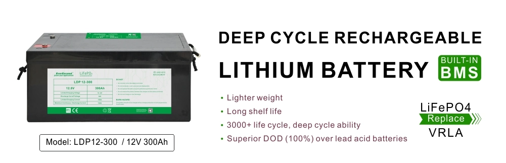 Deep Cycle Rechargeable LiFePO4 Battery Pack Replace 12 Volt Lead Acid Lithium Battery 12V 400ah Price Li Ion Solar Storage