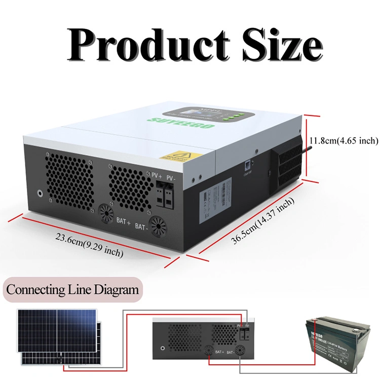 Suyeego 120A PV Power 6000W Charge Controller MPPT Smart 48V Auto High Voltage Max PV 500V WiFi Solar Controller