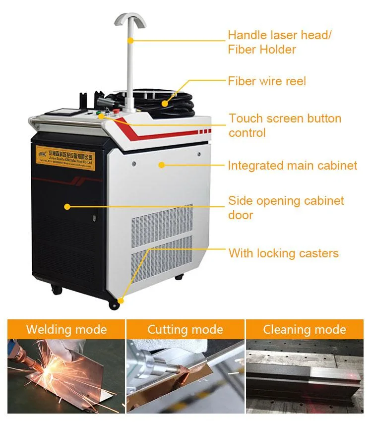 Senke Manufacturer Customized Fast Platform and Handheld Fiber Laser Welding Machine for Jam/Seal/Spot All Metals and Rare Metals